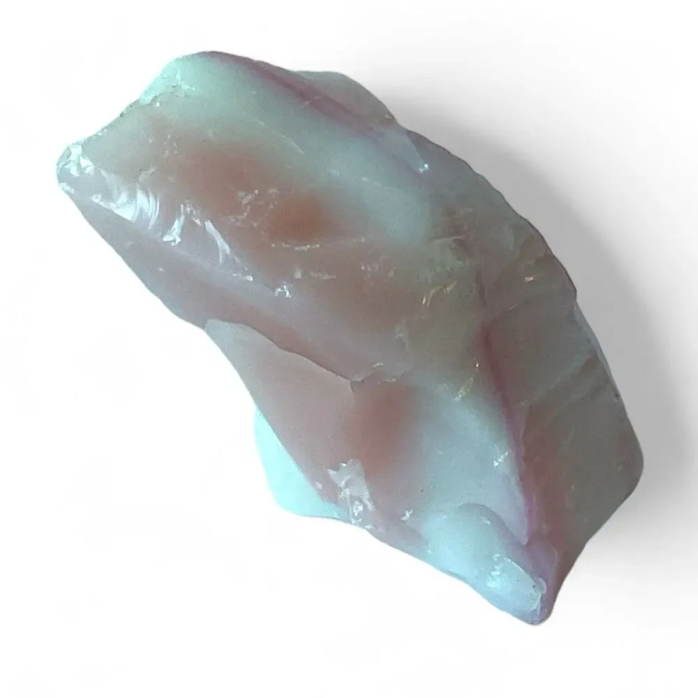 Pink Layered Art Glass Multitone Cullet Glowing‎ Manganese Slag Glass #4GL109